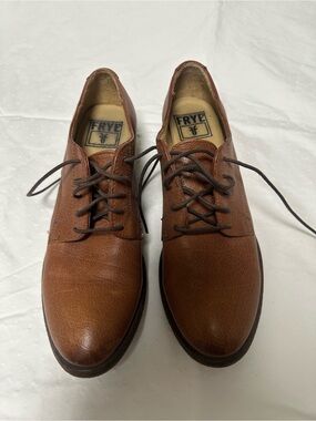 Frye Women’s Chestnut Brown Leather Derby Oxfords